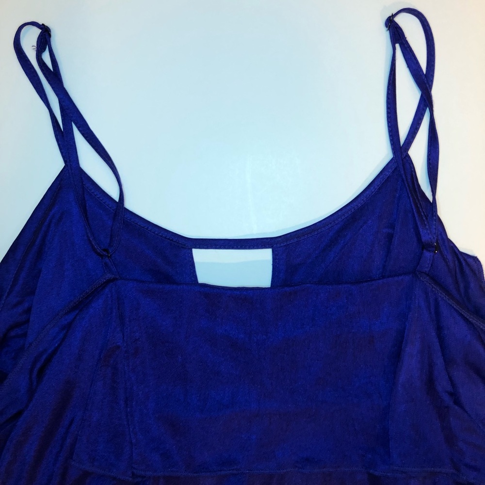 BCBG MaxAzria Purple Tiered Ruffle Tank - Picture 8 of 11
